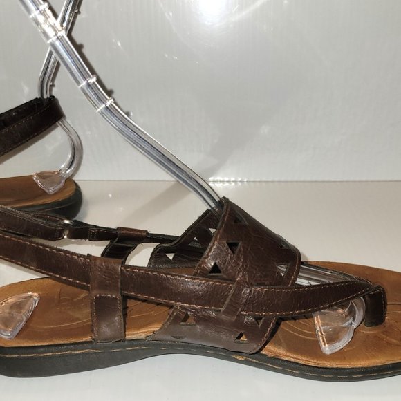 BOC Born Concepts Womens Brown Leather Thong Slingback Strap Sandals Size 9 - Picture 4 of 6